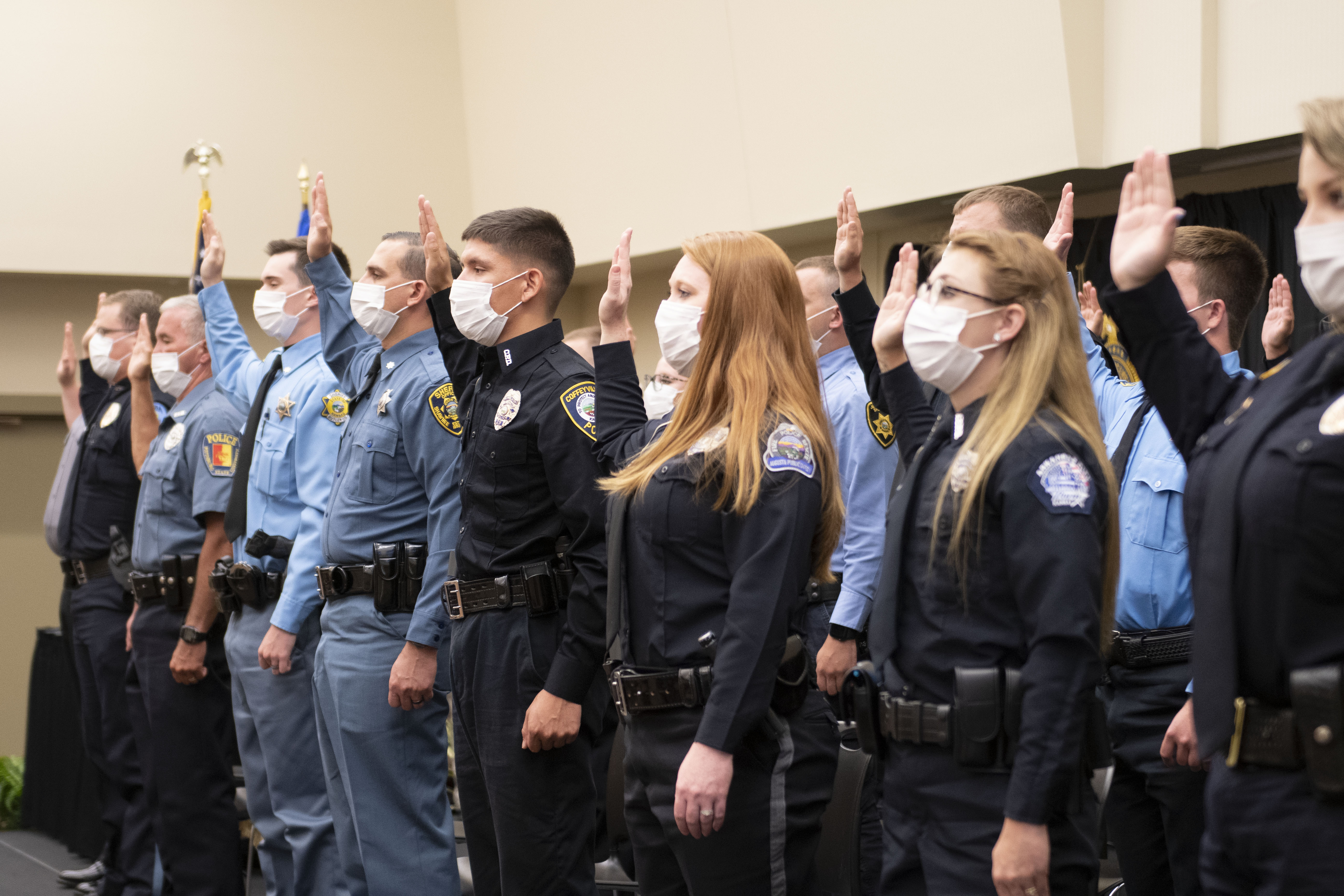 266th Graduating Class taking oath