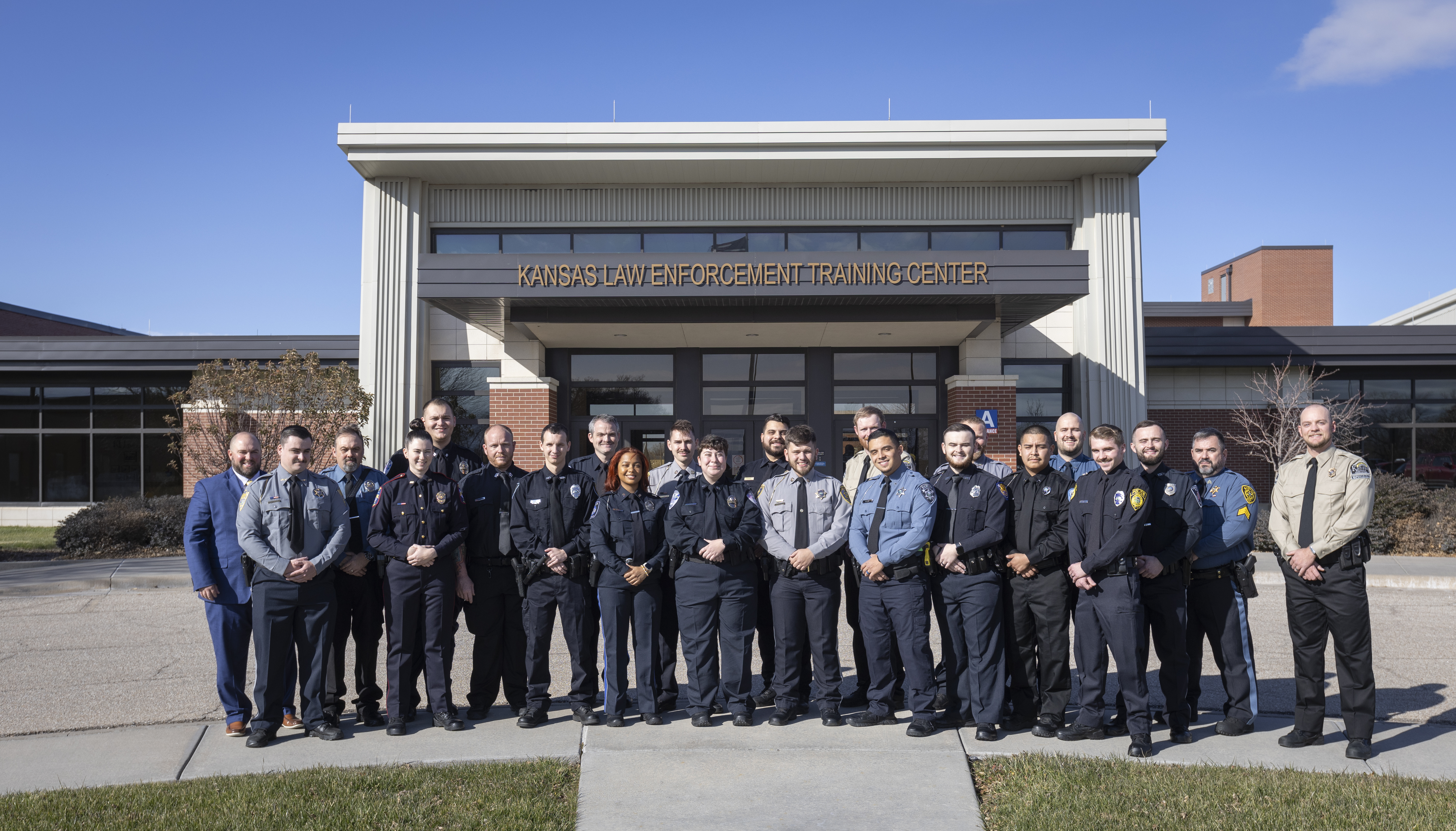 318th Basic Training Class lined up for graduation at KLETC