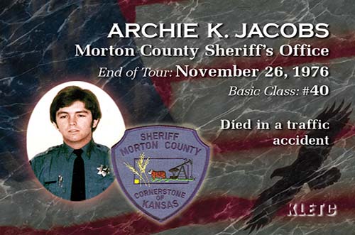 Archie K. Jacobs End of Tour