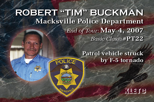 Robert "Tim" Buckman End of Tour