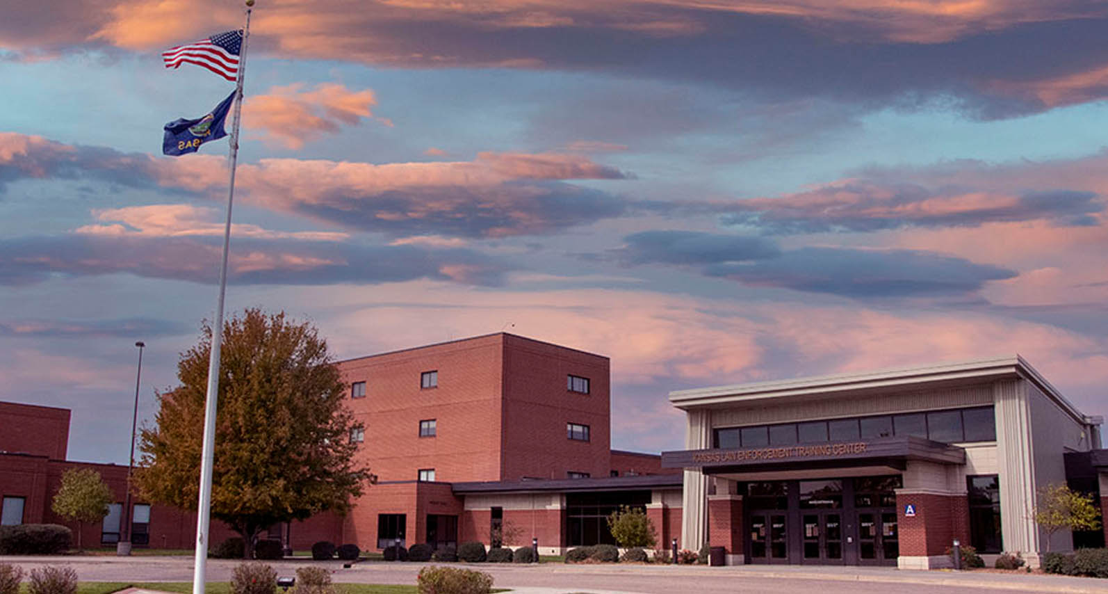 KLETC Building with Clouds in the Sky
