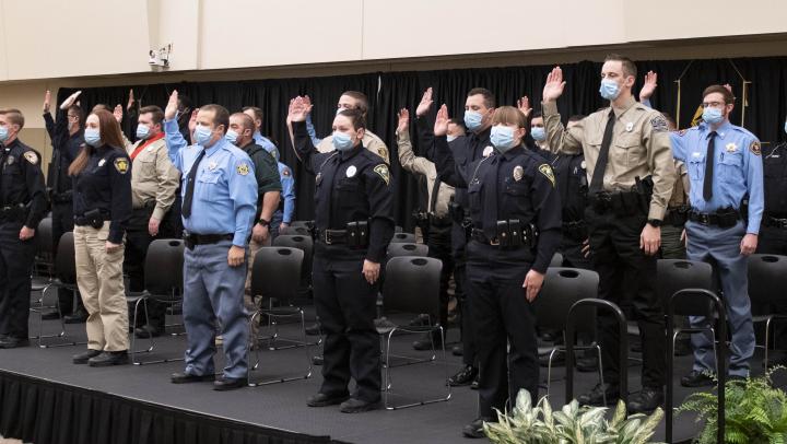 271st Graduating Class taking oath